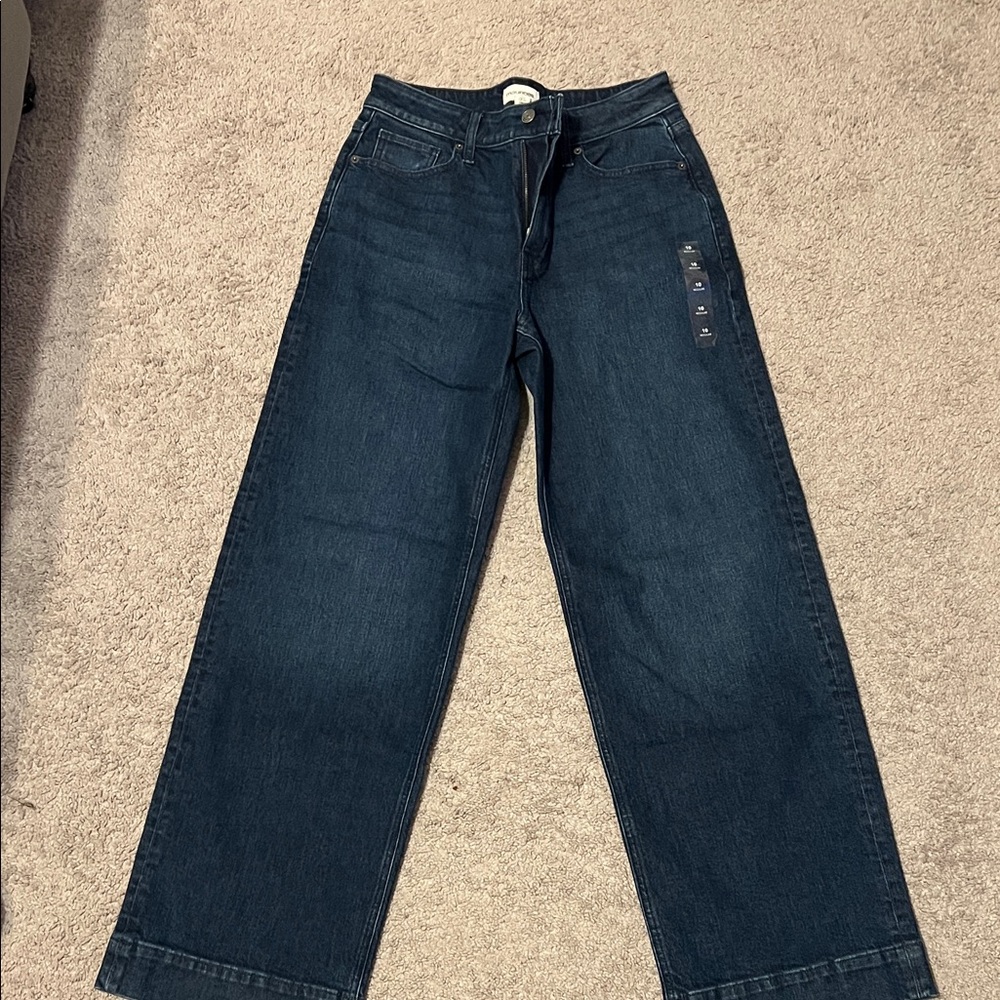 Maurices Deep Indigo wide Leg Jeans